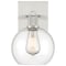 Access Lighting Port Nine Burgundy, Burgundy LED Wall Sconce, Brushed Steel Finish, Clear Glass 63145LEDDLP-BS/CLR - alternate 4